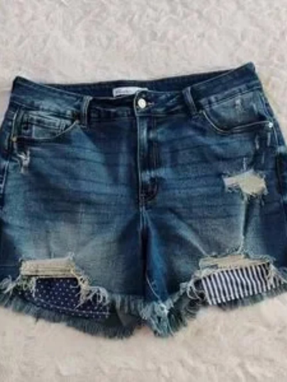 Stars & Stripes Distressed Shorts